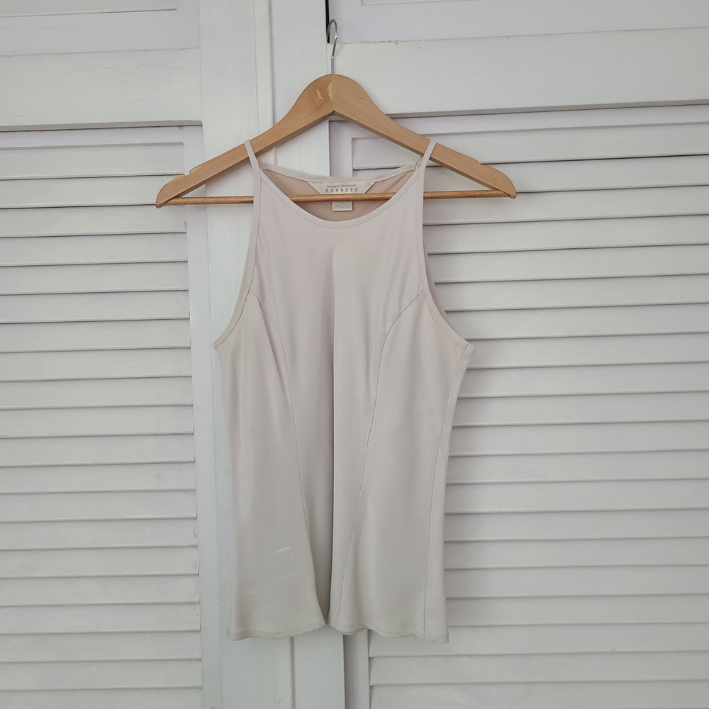 Express Cream High-Neck Tank